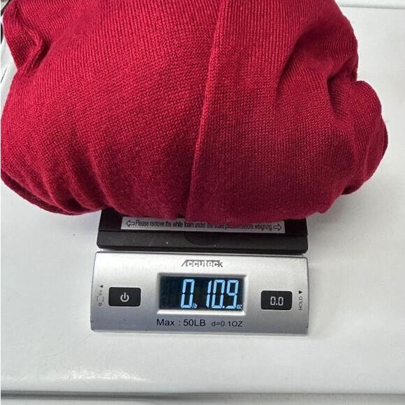 NorthStyle Womens Red Open Front Cardigan Sweater 1X Acrylic Comfy Layer - Picture 7 of 7